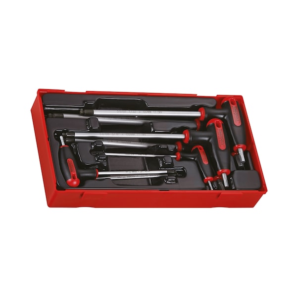 TTHEX7AF - 7 Piece T Handle AF / SAE Hex Key Set